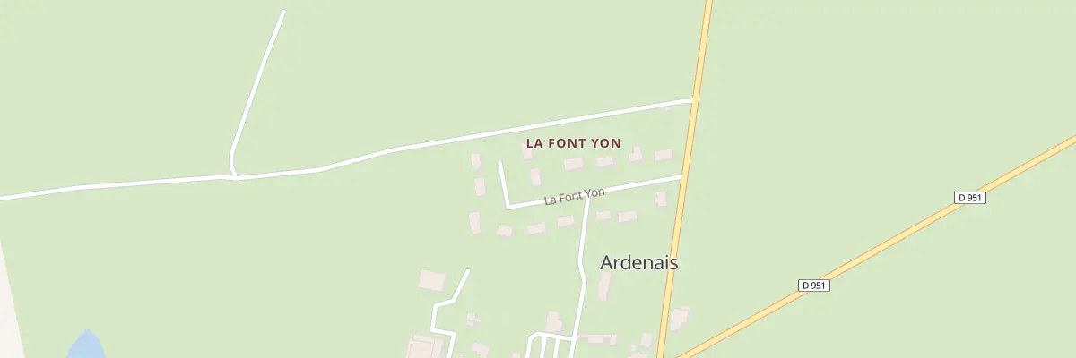 Plan du 9152F La Font Yon à Ardenais