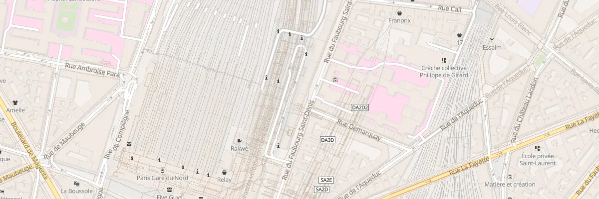 Plan du 187 Rue du Faubourg Saint-Denis à Paris 10e Arrondissement