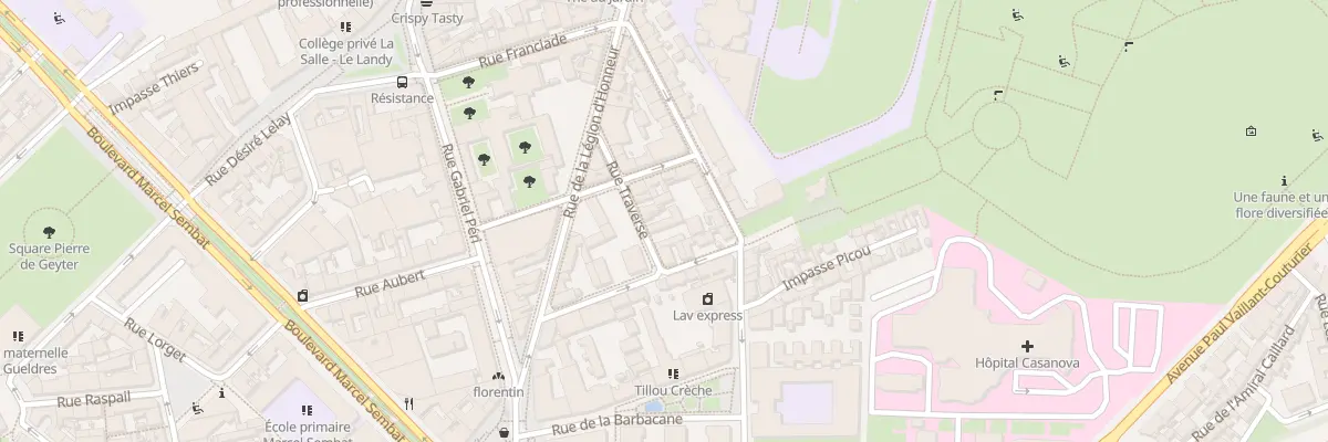 Plan du 13 Rue Traverse à Saint-Denis