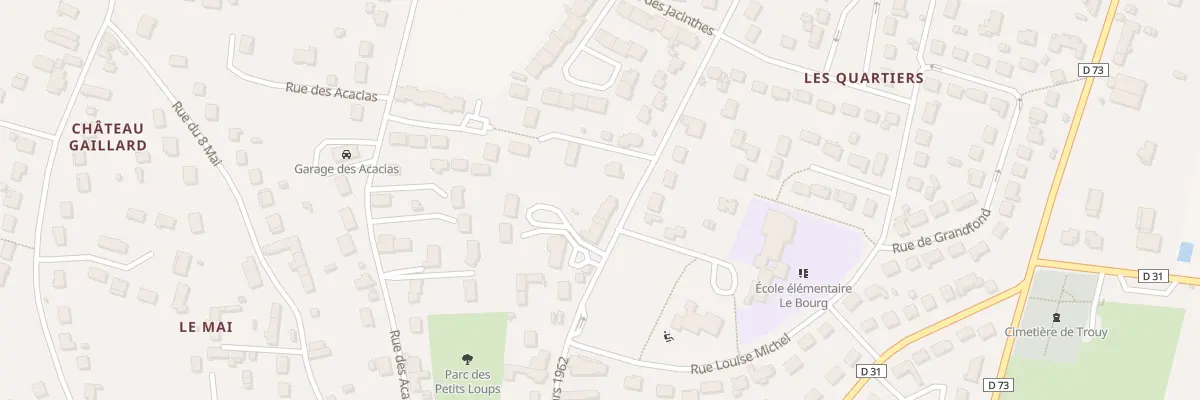 Plan du 23 Rue du 19 Mars 1962 à Trouy