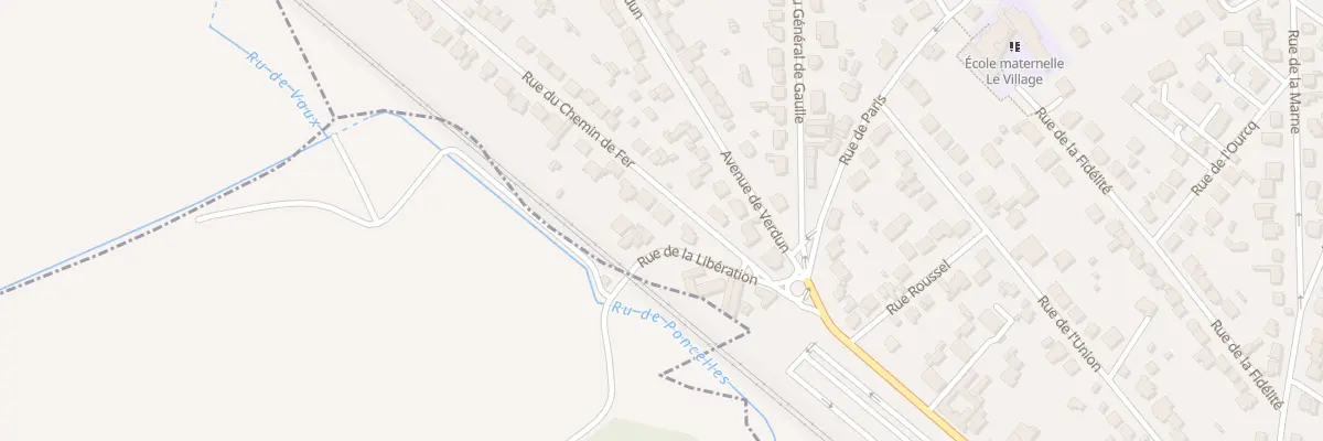 Plan du 1B Rue du Chemin de Fer à Ézanville