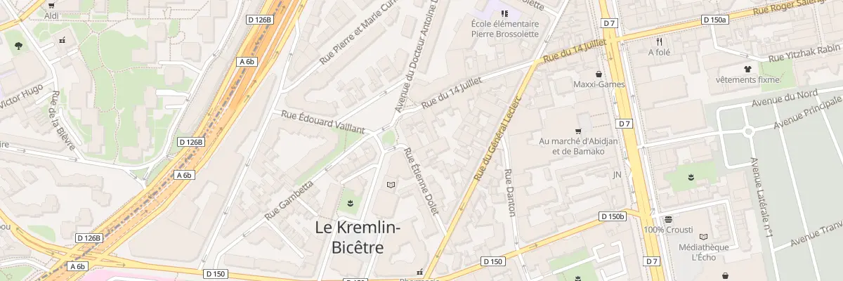 Plan du 3 Rue Etienne Dolet au Kremlin-Bicêtre