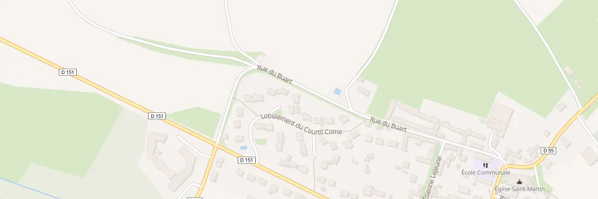Plan du 8 Lot du Courtil Come à Étouy