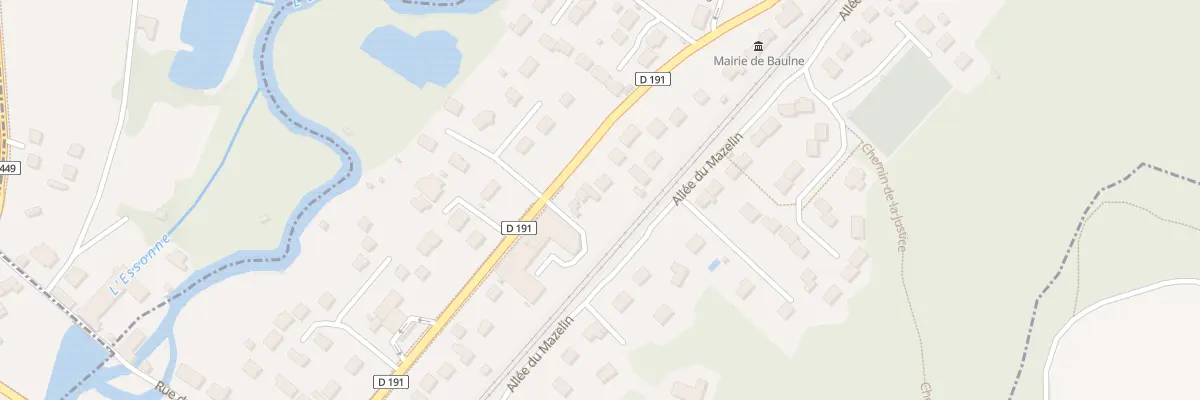 Plan du 86 Rte de Corbeil à Baulne