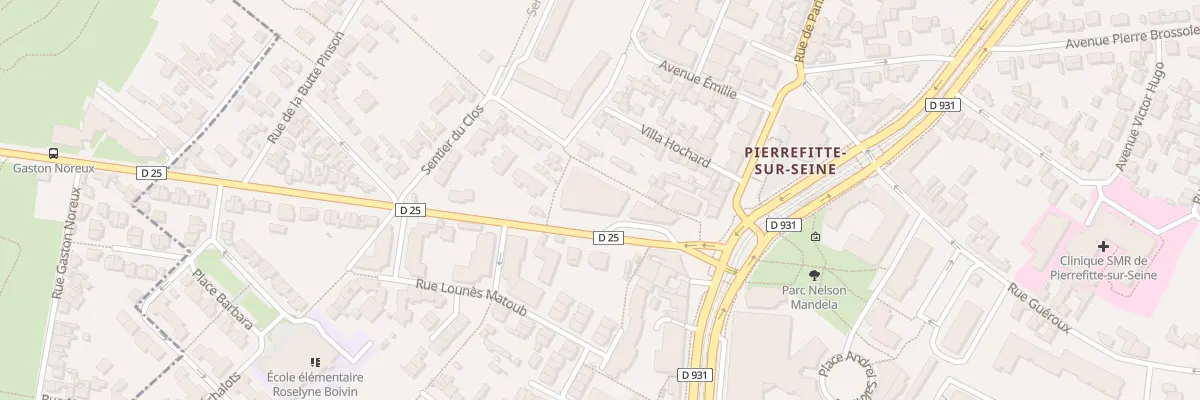 Plan du 2 Av Gabriel Péri à Saint-Denis