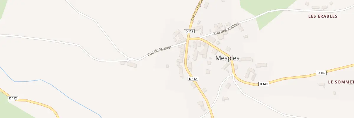 Plan du 5013 Le Bourg à Mesples