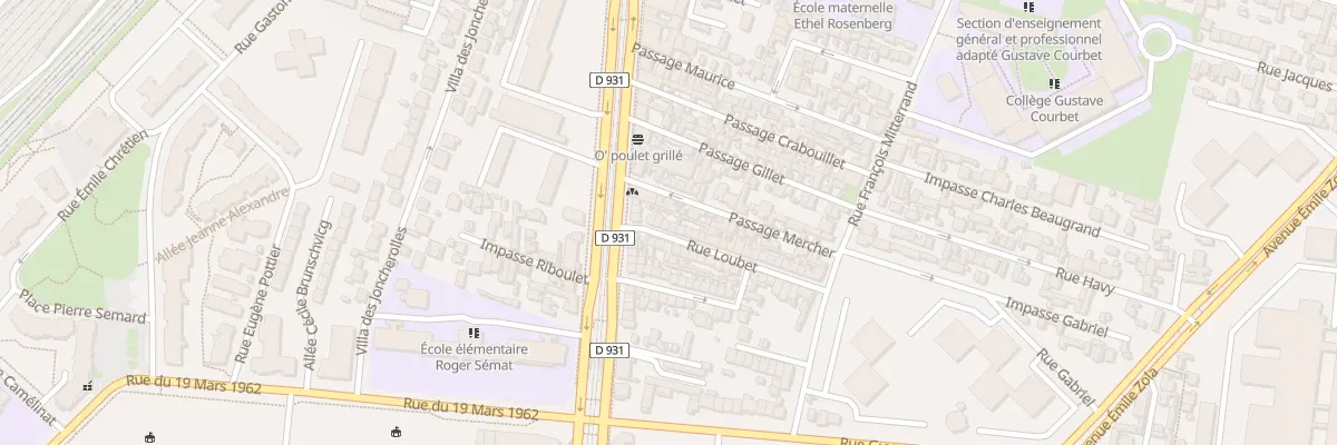 Plan du 5 Rue Loubet à Saint-Denis