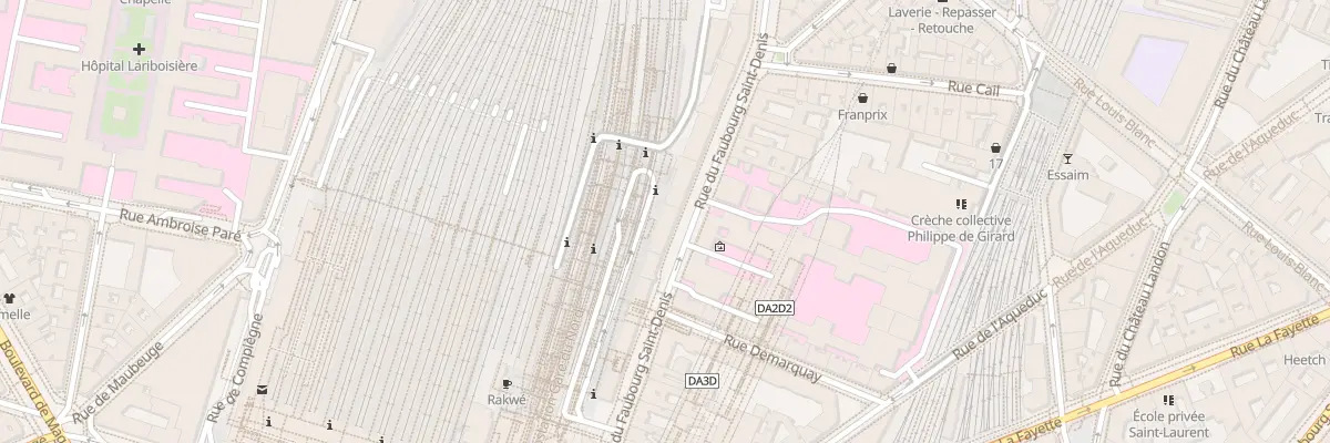 Plan du 191 Rue du Faubourg Saint-Denis à Paris 10e Arrondissement