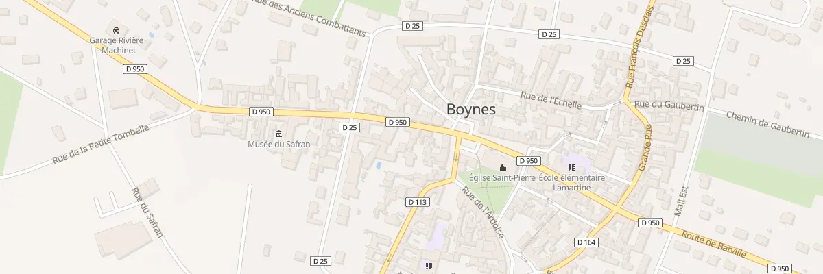 Plan du 5 Rte de Pithiviers à Boynes