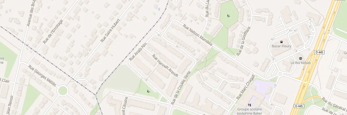 Plan du 521 Rue de la Coulée Verte à Fleury-Mérogis