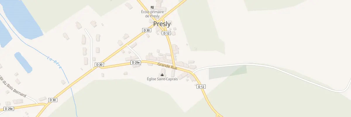 Plan du 8 Grande Rue à Presly