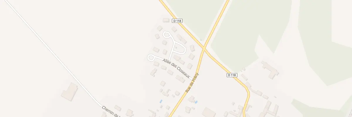 Plan du 8 All des Closeaux à Boran-sur-Oise