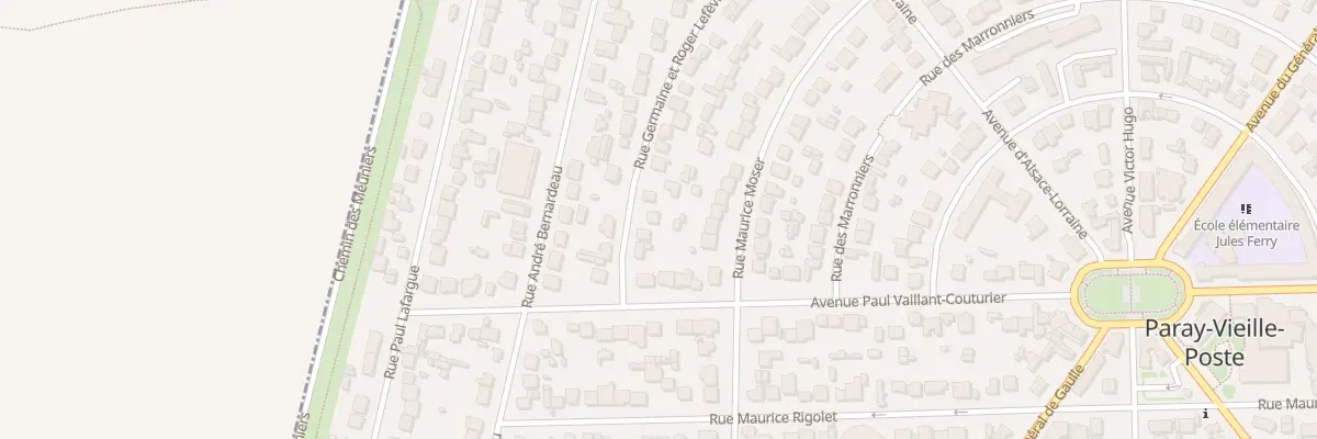 Plan du 6 Rue Germaine et Roger Lefèvre à Paray-Vieille-Poste