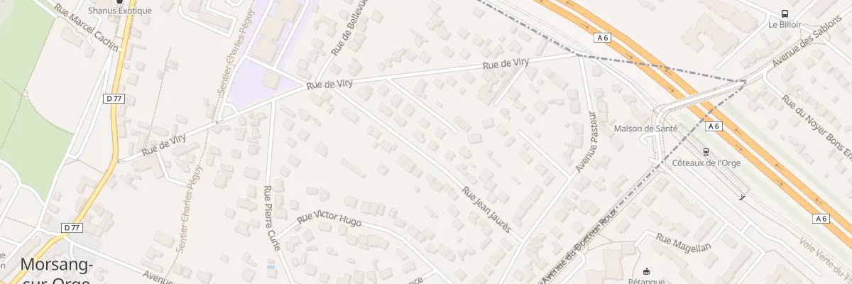 Plan du 17 Rue Jean Jaures à Morsang-sur-Orge