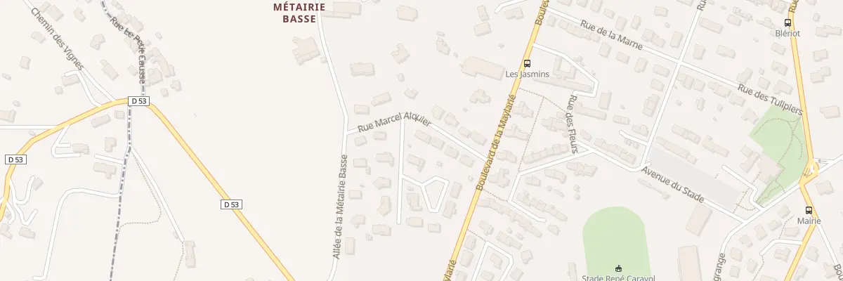 Plan du 7 Rue Marcel Alquier à Aussillon