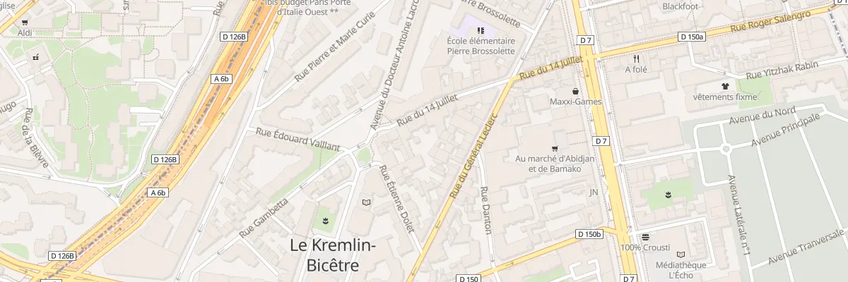 Plan du 19 Rue Quatorze Juillet au Kremlin-Bicêtre