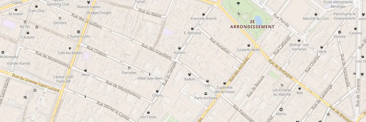 Plan du 126 Rue du Temple à Paris 3e Arrondissement