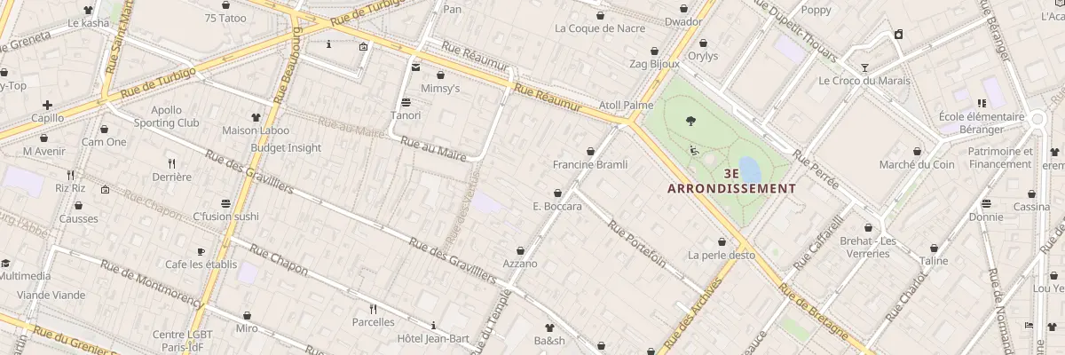 Plan du 151 Rue du Temple à Paris 3e Arrondissement