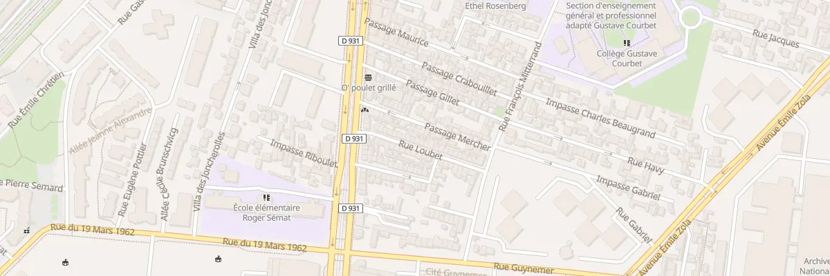 Plan du 17 Rue Loubet à Saint-Denis