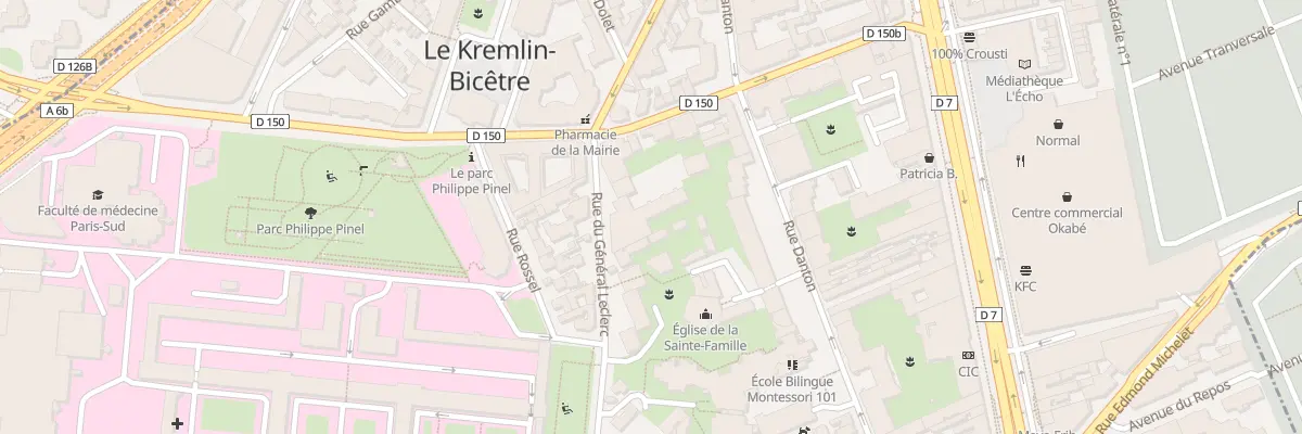 Plan du 55 Rue du Général Leclerc au Kremlin-Bicêtre