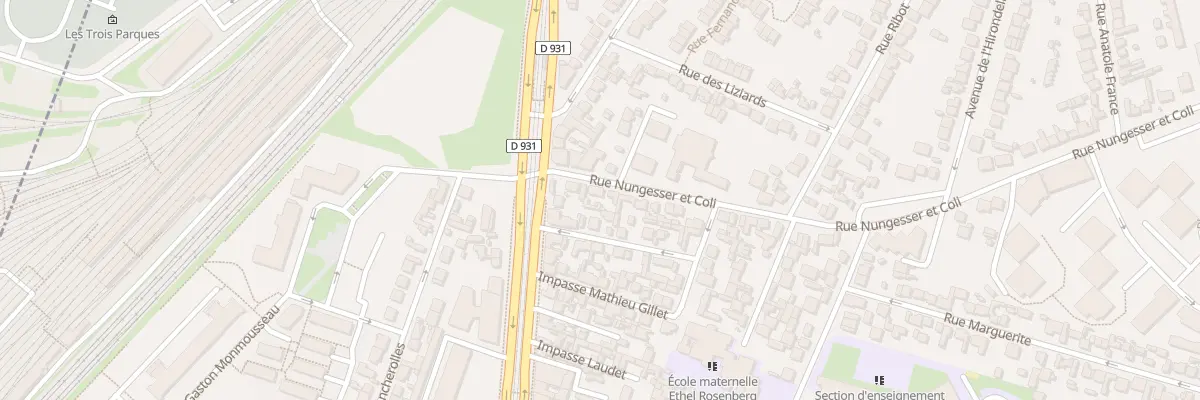 Plan du 8 Rue Nungesser et Coli à Saint-Denis