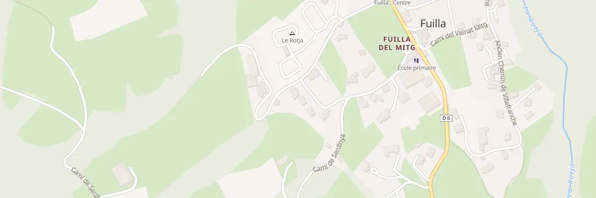 Plan du 8 Che de Serdinya à Fuilla