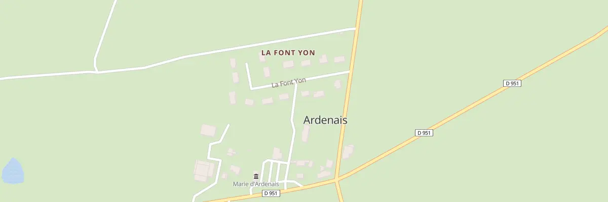 Plan du 21 La Font Yon à Ardenais