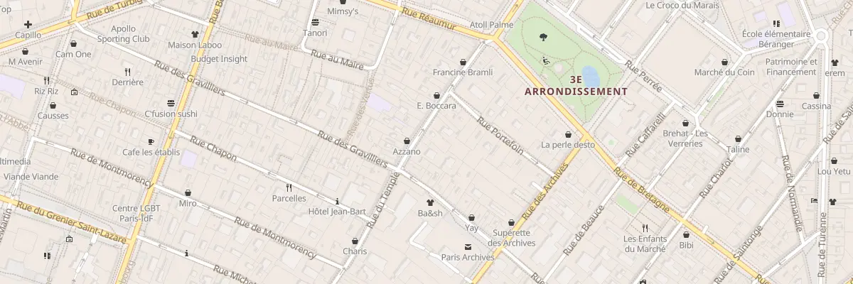 Plan du 136 Rue du Temple à Paris 3e Arrondissement