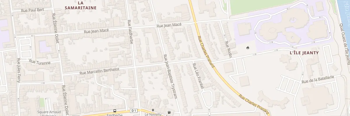 Plan du 50 Rue Jean Baptiste Trystram Sp à Dunkerque