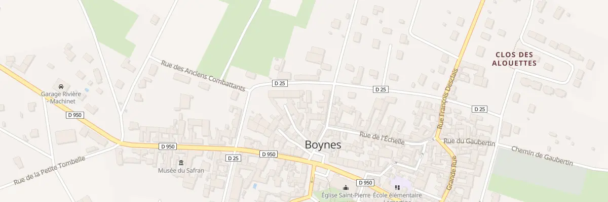 Plan du 4 Mail Nord à Boynes