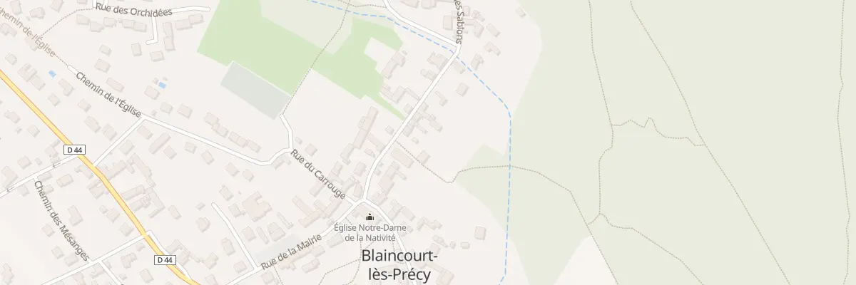 Plan du 14 Rue des Sablons à Blaincourt-lès-Précy