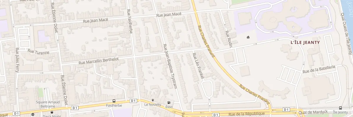 Plan du 46 Rue Jean Baptiste Trystram Sp à Dunkerque