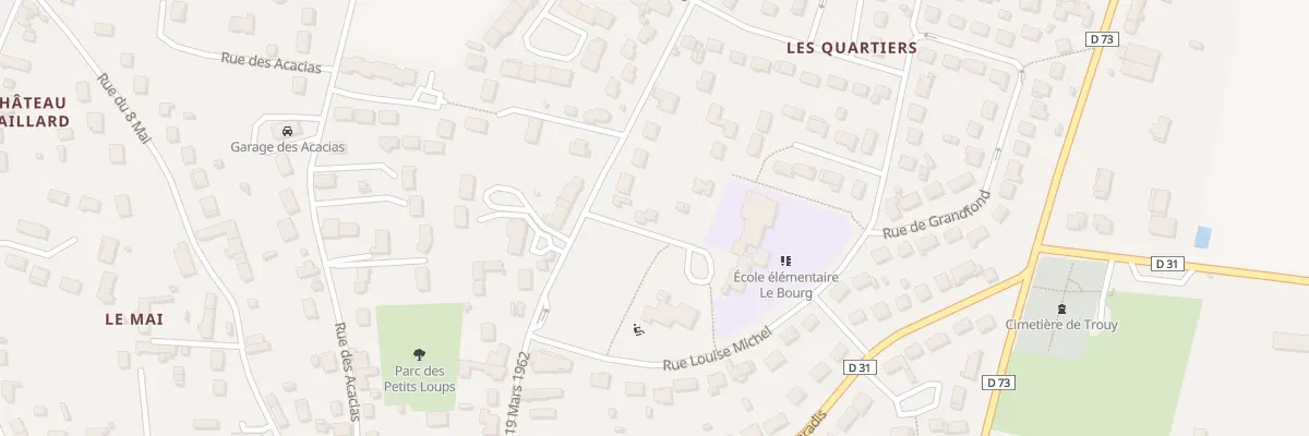 Plan du 14 Rue du 19 Mars 1962 à Trouy