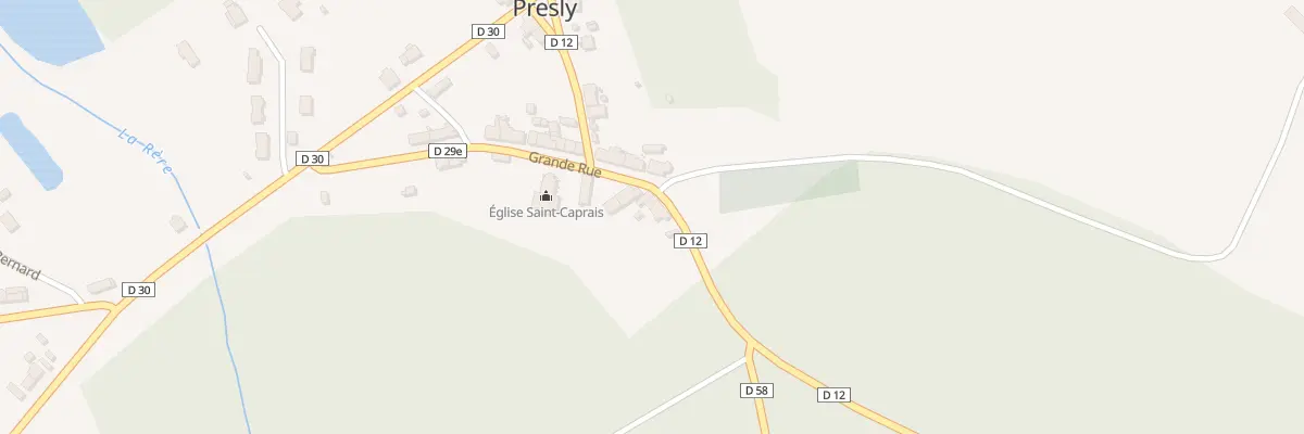 Plan du 1 Grande Rue à Presly