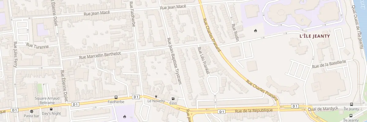 Plan du 38 Rue Jean Baptiste Trystram Sp à Dunkerque