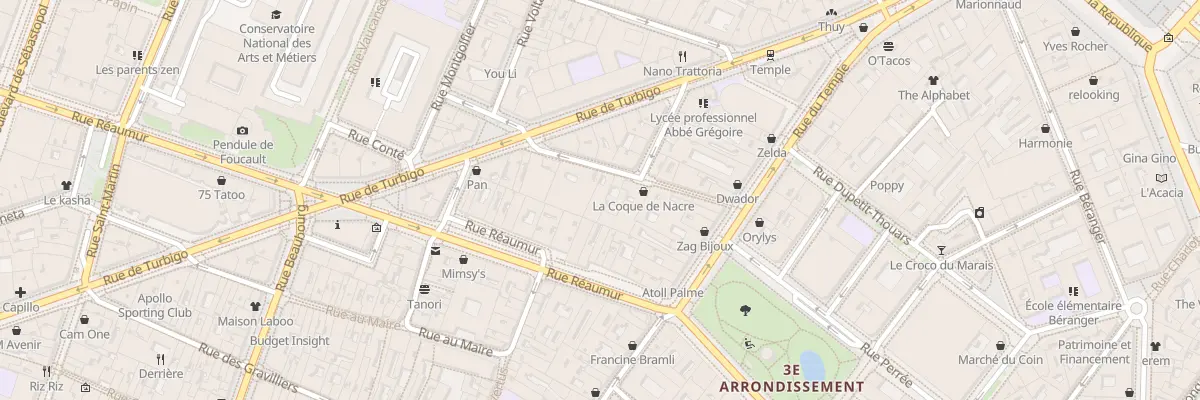 Plan du 11 Rue des Fontaines du Temple à Paris 3e Arrondissement
