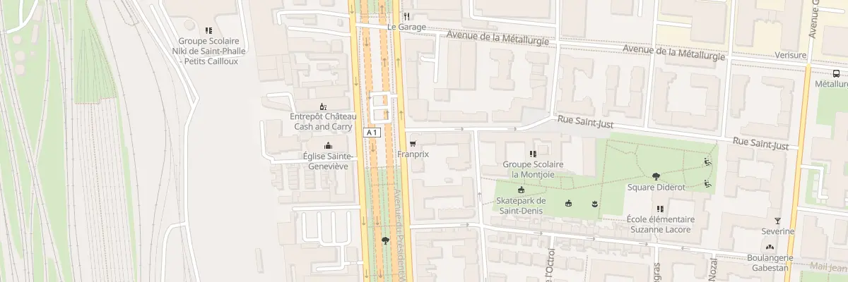 Plan du 2 All Saint-Just à Saint-Denis