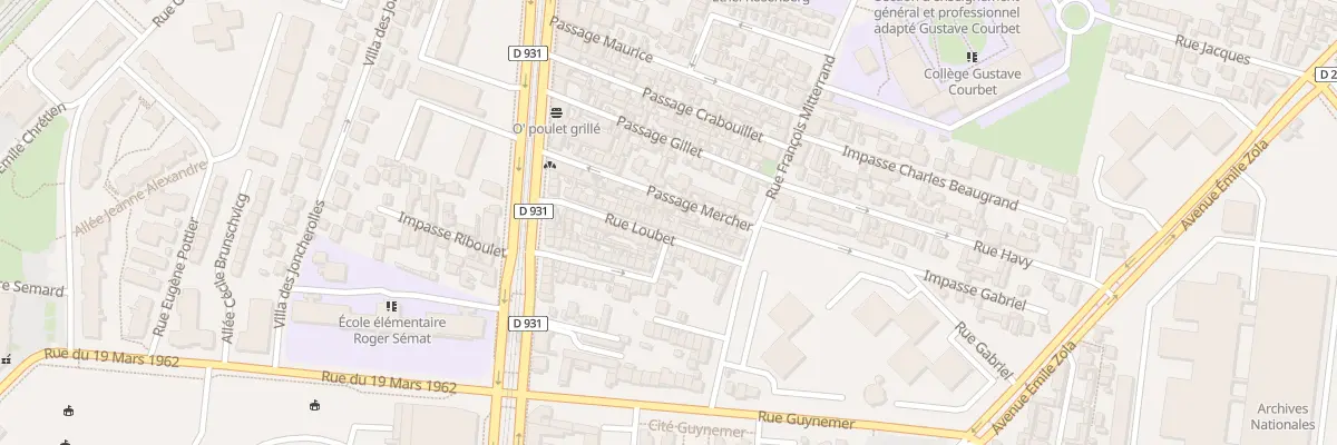 Plan du 27 Rue Loubet à Saint-Denis