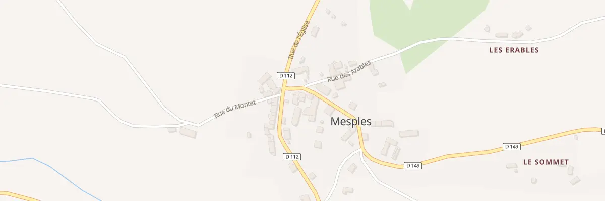 Plan du 5006 Le Bourg à Mesples