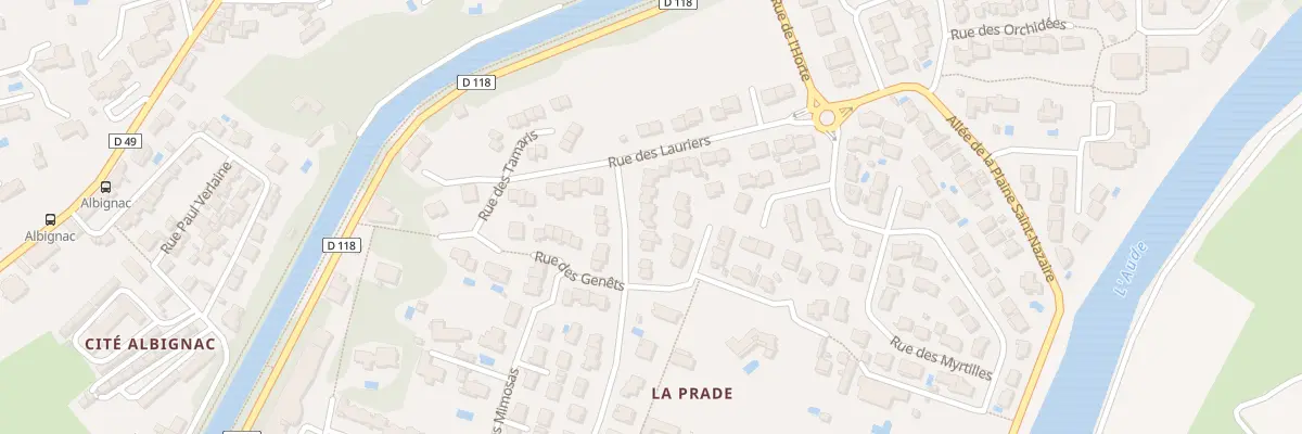 Plan du 5 Rue des Eglantiers à Carcassonne