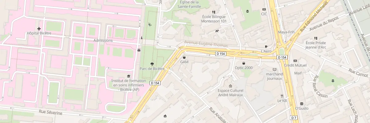 Plan du 1 Rue Verdun Lazare Ponticelli au Kremlin-Bicêtre