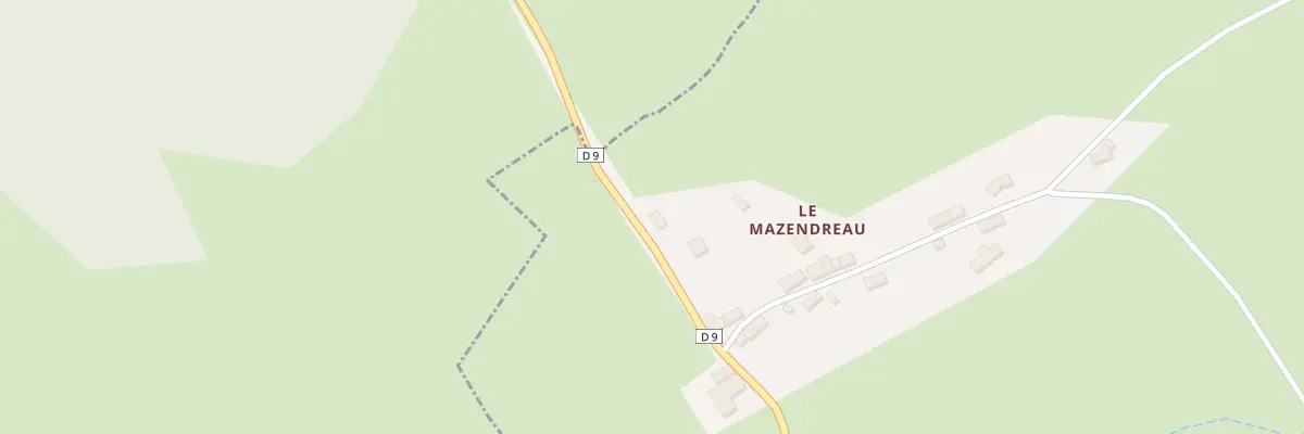 Plan du 5054 Le Mazendreau à Saint-Oradoux-près-Crocq