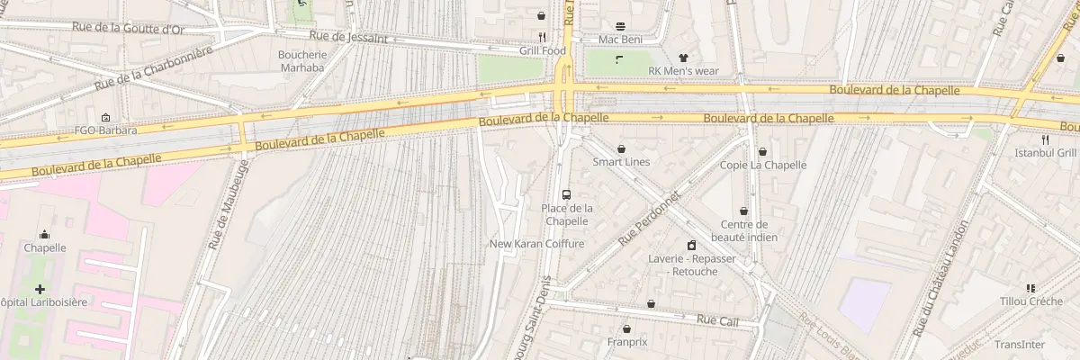 Plan du 207 Rue du Faubourg Saint-Denis à Paris 10e Arrondissement