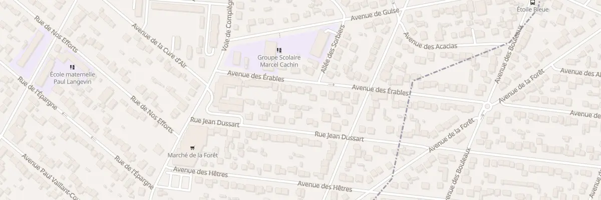 Plan du 10B Av des Erables à Morsang-sur-Orge