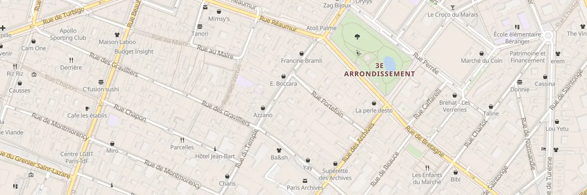Plan du 142 Rue du Temple à Paris 3e Arrondissement