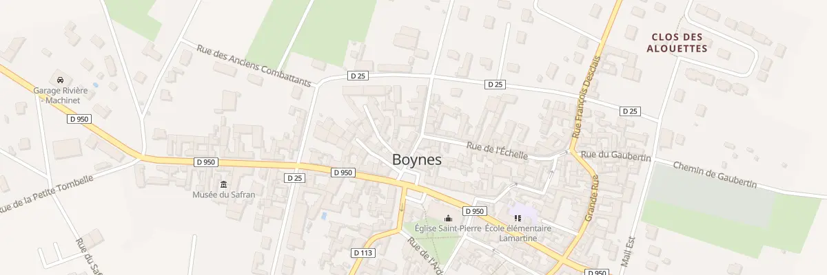 Plan du 15 Rue de la Poterne à Boynes