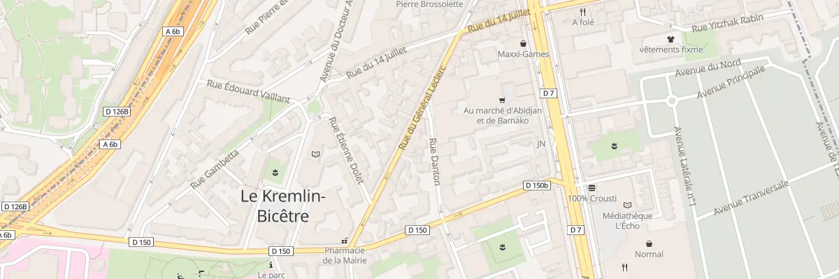 Plan du 33 Rue du Général Leclerc au Kremlin-Bicêtre
