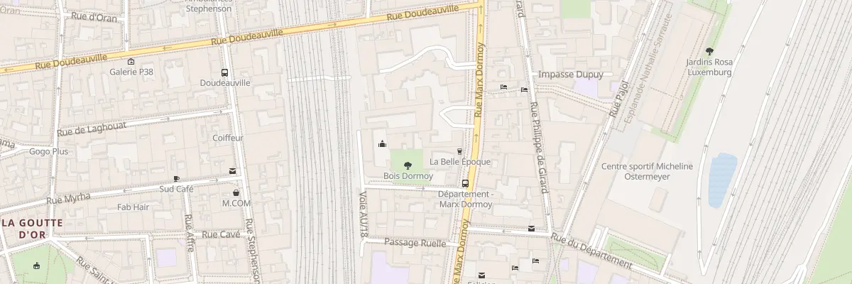 Plan du 45 Rue Marx Dormoy à Paris 18e Arrondissement