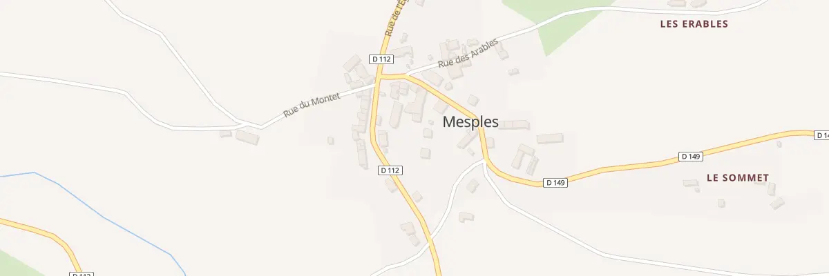 Plan du 5005 Le Bourg à Mesples