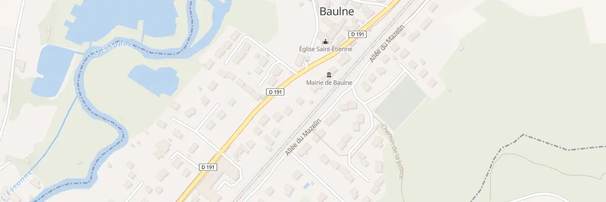 Plan du 98 Rte de Corbeil à Baulne